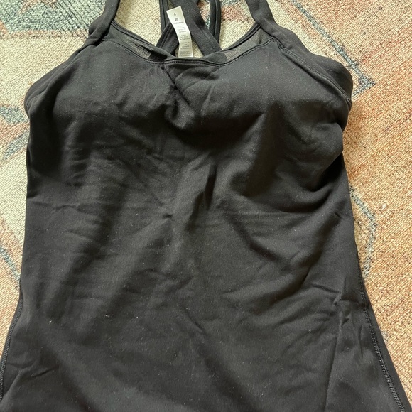 lululemon black tank with crossover back - Picture 3 of 4